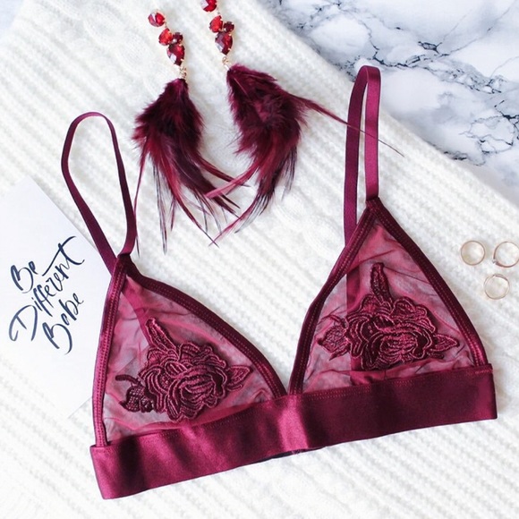 Sexy floral sheer bralette brand new lingerie - Picture 2 of 8